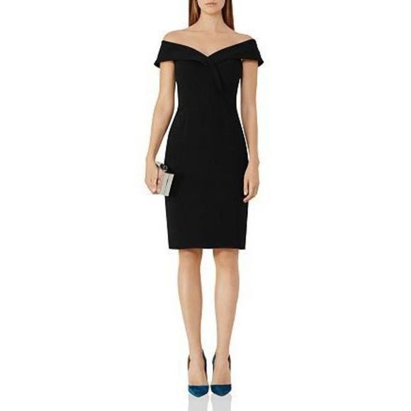Reiss Dresses Reiss Haddi Off The Shoulder Black Dress Poshmark